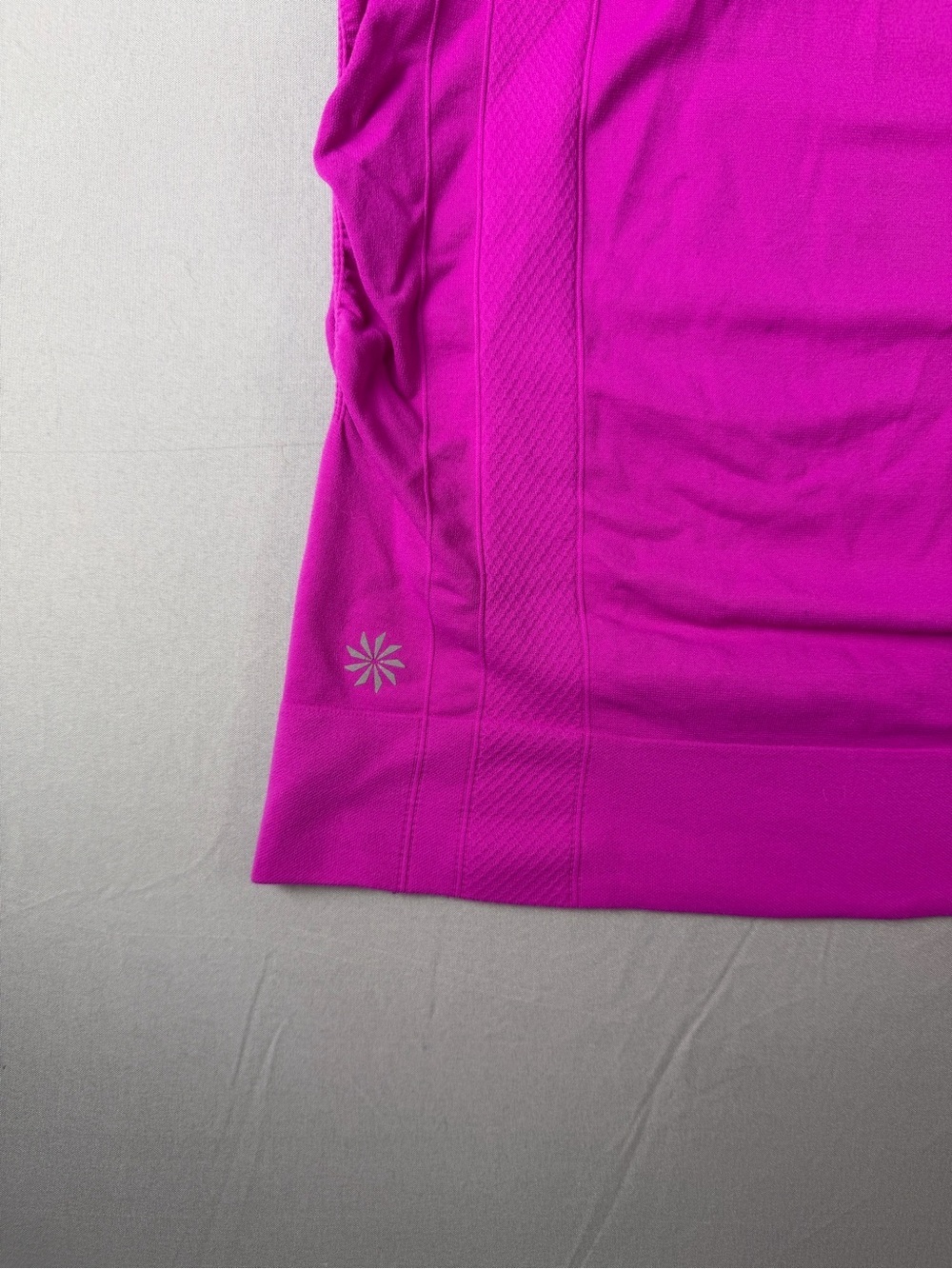 Women’s Short Sleeve Athleta Tee - Bright Fushia / Barbie Pink Size Small - Picture 3 of 7